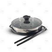 تصویر تابه گریل چدن پرانی سایز 28 