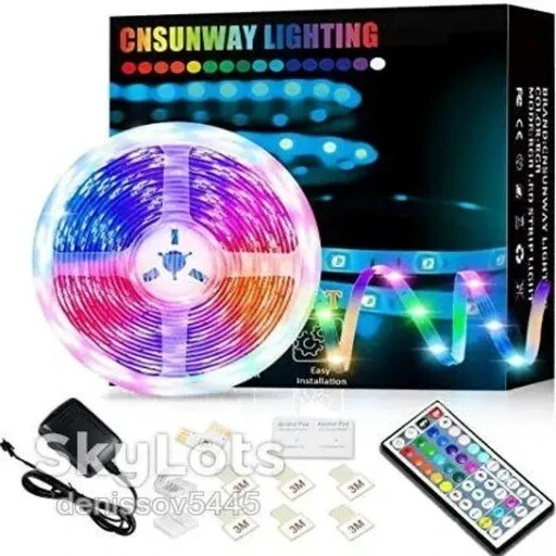 خرید و قیمت نوار ریسه LED 5 متری RGB برند CNSUNWAY LIGHTING(سفارش آلمان ...