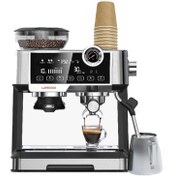 تصویر دستگاه اسپرسوساز و آسیاب قهوه لیپرسو مدل LPCFFM0013 LePresso Advanced Espresso Machine Interactive Touch Display - Silver