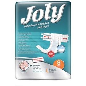 تصویر پوشینه بزرگسال چسبی جولی 8 عددی سایز بزرگ Joly Adult Diapers 8 pieces Big Size