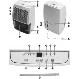 تصویر دستگاه رطوبت گیر سیلور کرست مدل /20 لیتری /SLE 320 A2 