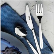 تصویر سرویس قاشق و چنگال ناب استیل مدل Palermo ۲۴ پارچه 