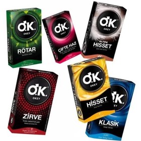 تصویر کاندوم اوکی بسته 10 عددی - زرد OKEY Condoms 10 Pieces