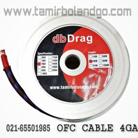 تصویر کابل برق OFC روکش بافت 4GA کابل برق سیستم db drag 