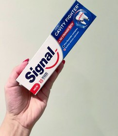 تصویر خمیردندان ضدپوسیدگی سیگنال مدل Signal Cavity Fighter 