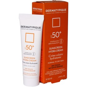 تصویر کرم ضدآفتاب SPF50 پوست خشک درماتیپیک 50 میلی لیتر بژ طلایی Dermatypique SPF50 Sunscreen Cream For Dry Skin 50ml