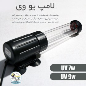 تصویر لامپ یو وی ضد عفونی آب 9 وات سوبو SOBO submersible PL-UV lamp