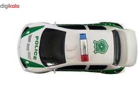 تصویر ماشین بازی قدرتی مدل پلیس پژو 206 طرح نیرو انتظامی 