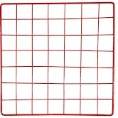 تصویر قفسه فلزی مستطیل مشبک زرد _ کارکرده و تمیز 