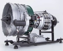 تصویر ماکت موتور توربو فن هواپیما مقیاس ۱:۱۰ 