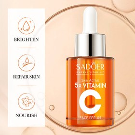 تصویر سرم صورت 5x ویتامین سی سادور SADOER SADOER 5x vitamin C face serum