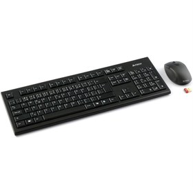 تصویر کیبورد و ماوس بی سیم ای فورتک مدل 7100N ا 7100N PADLESS Wireless Keyboard and Mouse 7100N PADLESS Wireless Keyboard and Mouse
