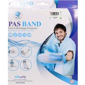 تصویر کاور گچ دست بلند تا کتف (چاق و تنومند) مدل L پاس باند Pas Band cast and bandage protector Arm and Leg model J