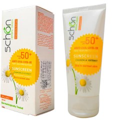 تصویر کرم ضد آفتاب شون SPF50 با عصاره بابونه حجم ۵۰ میلی‌لیتر 