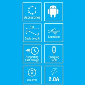 تصویر کابل MicroUSB بیاند مدل BA-508 طول 1 متر Beyond BA-508 MicroUSB Cable 1m