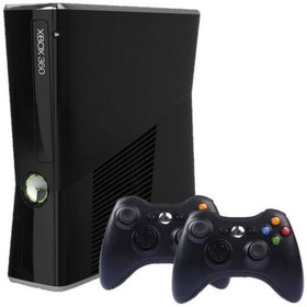 تصویر کنسول بازی مایکروسافت (استوک) XBOX 360 Slim | حافظه 250 گیگابایت همراه با دسته اضافه Microsoft Xbox 360 Slim (Stock) 250 GB  + 1 extra controller