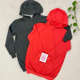 تصویر هودی بلند داخل کرکی Hoodie