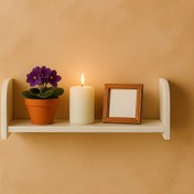 تصویر شلف دیواری زیبا ۳۵ سانت ضد آب 