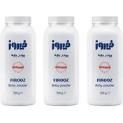 تصویر پک 3 عددی پودر بچه کلاسیک فیروز وزن 200 گرم 