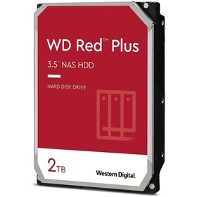 تصویر هارد دیسک اینترنال وسترن دیجیتال سری قرمز پلاس ظرفیت 2 ترابایت استوک Western Digital Red Plus Internal Hard Drive 2TB