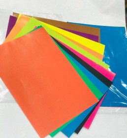 تصویر کاغذ رنگی A4 بسته ۱۰ عددی ۱۰ رنگ 