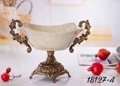 تصویر میوه خوری مربع پایه دار ماربل کد 18127 