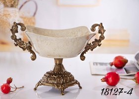 تصویر میوه خوری مربع پایه دار ماربل کد 18127 