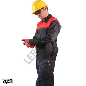 تصویر کاپشن و شلوار کار مردانه مدل اورجینال سرمه ای کجراه - XXL Men's jacket and work trousers, original model, Kajrah navy