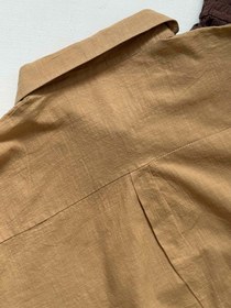 تصویر شومیز مانتویی زنانه کتان نخ وارداتی - فریسایز از ٤٤ تا ٥٠ 