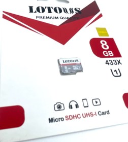 تصویر کارت حافظه microSD لوتوس مدل Color Elite کلاس 10ظرفیت 8 گیگ 