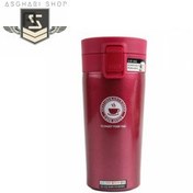 تصویر تراول ماگ استیل کافی کاپ گنجایش 350 میلی لیتر Travel mug steel coffee cup capacity 350 ml