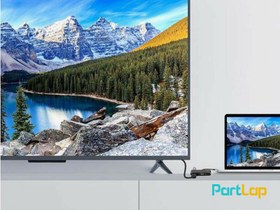 تصویر تبدیل USB TYPE-C به HDMI/VGA/USB3 و صدا مدل 9573S برای مک بوک با کیفیت 4k 