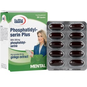 تصویر کپسول فسفاتیدیل سرین پلاس یوروویتال 30 عدد Eurho Vital Phosphatidyl Serin Plus 30 Caps