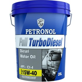 تصویر روغن موتور دیزلی پترونول فول توربو دیزل 15W40 حجم 20 لیتر Petronol Full Turbo Diesel 15W40 Diesel Oil 20 L