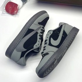 black and gray nike