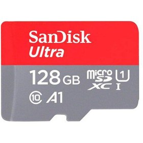 تصویر کارت حافظه microSDXC سن دیسک مدل Ultra A1 کلاس 10 استاندارد UHS-I سرعت 140MBps ظرفیت 128 گیگابایت SanDisk Ultra microSDXC UHS-I 128GB Memory Card