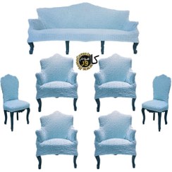 تصویر کاور مبل ۹ نفره سلطنتی مدل لاکرا پفکی 