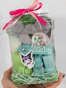 تصویر شیشه شانسی آرایشی لوکس سبز 