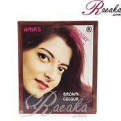 تصویر حنا هندی AMIR'S رنگ قهوه ای وزن خالص ۱۰ گرم 