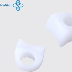 تصویر لا انگشتی ثابت سیلیکونی طب و صنعت Silicone Toe Separator