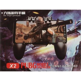 تصویر دسته بازی پابجی مدل X2 - مشکی - TCO 