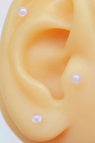 تصویر پشت فلت سیلیکونی - پایه silicone piercing