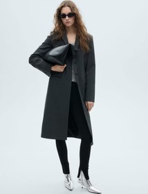 تصویر بوت مانگو با ظاهر فلزی و بینی تیز - MANGO - اورجینال- 884979677 