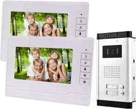 تصویر آیفون تصویری uoweky V70N با صفحه نمایش ۷ اینچی uoweky V70N RFID Access Control Intercom System 7Inch Video Door Phone for Home and Apartment
