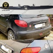 تصویر فلاپ صندوق ارم دار ۲۰۶ خام قاب بالای پلاک مدل پایینی ارم دار ۲۰۶ Stripp rear door of peugeot 206