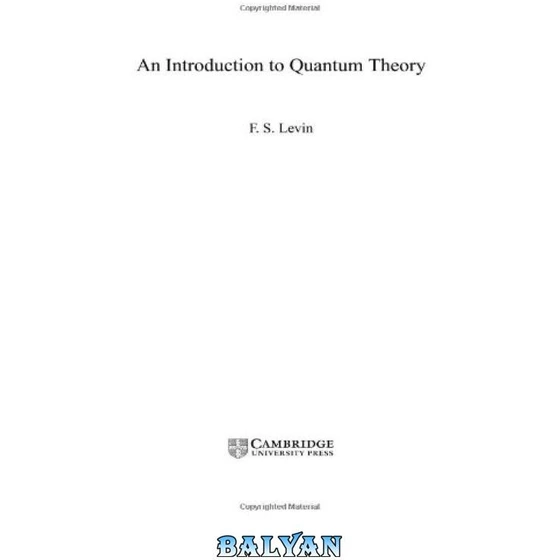 خرید و قیمت دانلود کتاب An Introduction to Quantum Theory | ترب