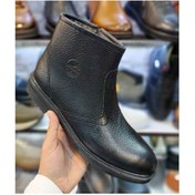 تصویر نیم بوت مردانه چرم طبیعی مدل نیو مشکی 