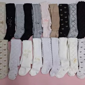 تصویر جوراب شلواری دخترانه نخ پنبه 