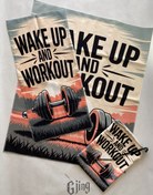 تصویر ست زیر انداز و حوله دستی و‌ شوز بگ کد 0140 