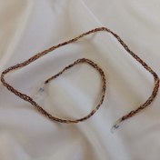 تصویر بند عینک قلاب بافی ابریشم سبزوقرمز کد ۱۳۵۲ 